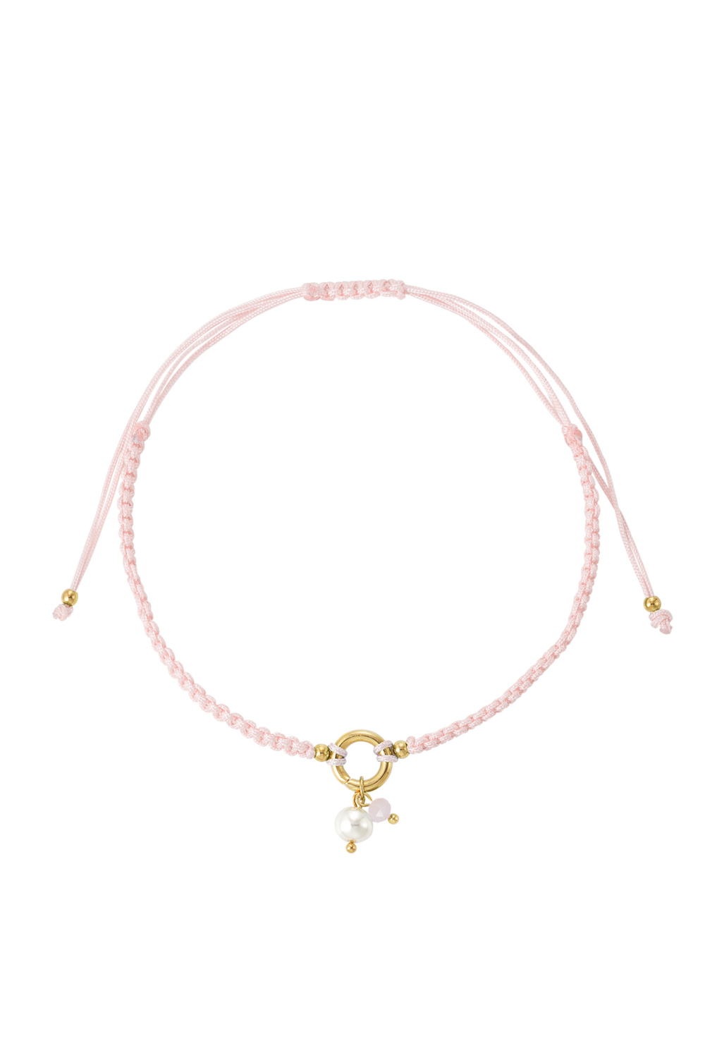 Bracelet De Cheville Simple Tressé Avec Perle 
