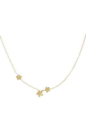 Collier Fleur Classique - Doré  h5 