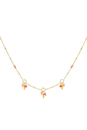 Collier Fête Coloré - Rose Orange h5 
