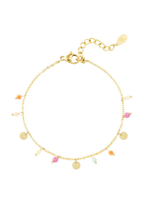 Bracelet De Cheville Trésor Technicolor - Doré h5