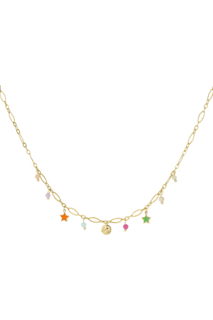 Collier À Breloques De Fête Scintillantes - Doré  h5 