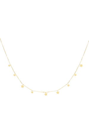 Collier Classique Avec Breloques Étoiles - Doré  h5 