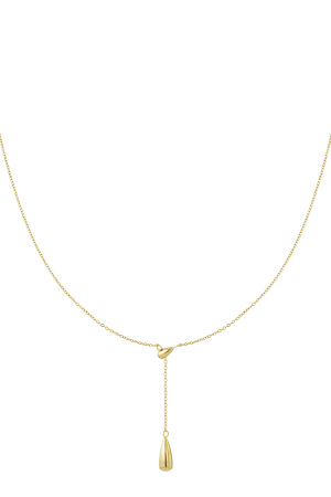 Collier Avec Breloque Goutte - Doré h5 