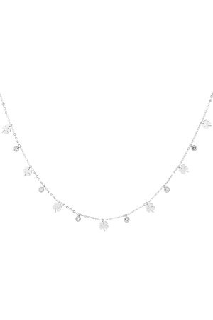 Collier Charm Avec Trèfle Et Diamants h5 