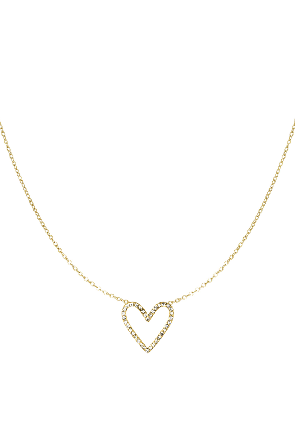 Collier Amoureux De Paillettes - Doré 