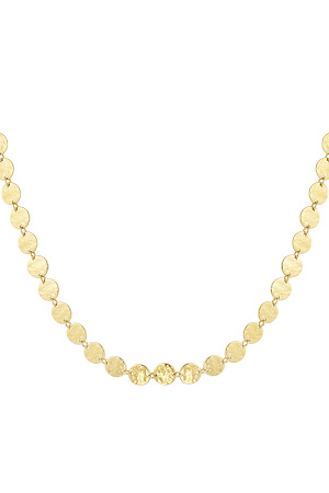 Collier Vintage Rond - Doré h5