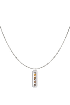 Collier Homme Avec Breloque Boule - Marron h5