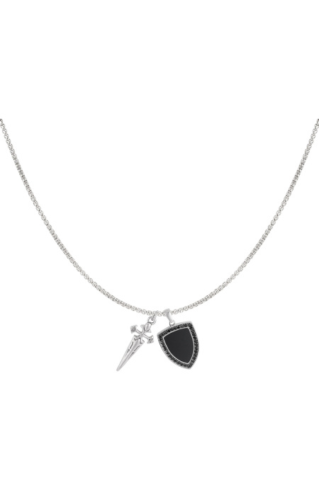 collier homme chevalier