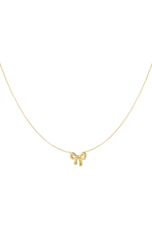 Collier Noeud Simple - Doré h5 
