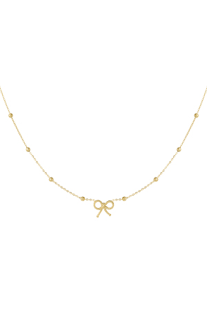 Collier Noeud Basic - Doré h5 