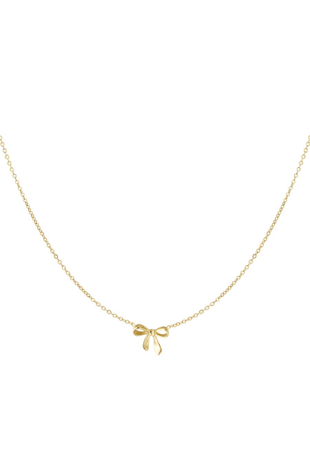 Collier noeuds papillons dream - doré