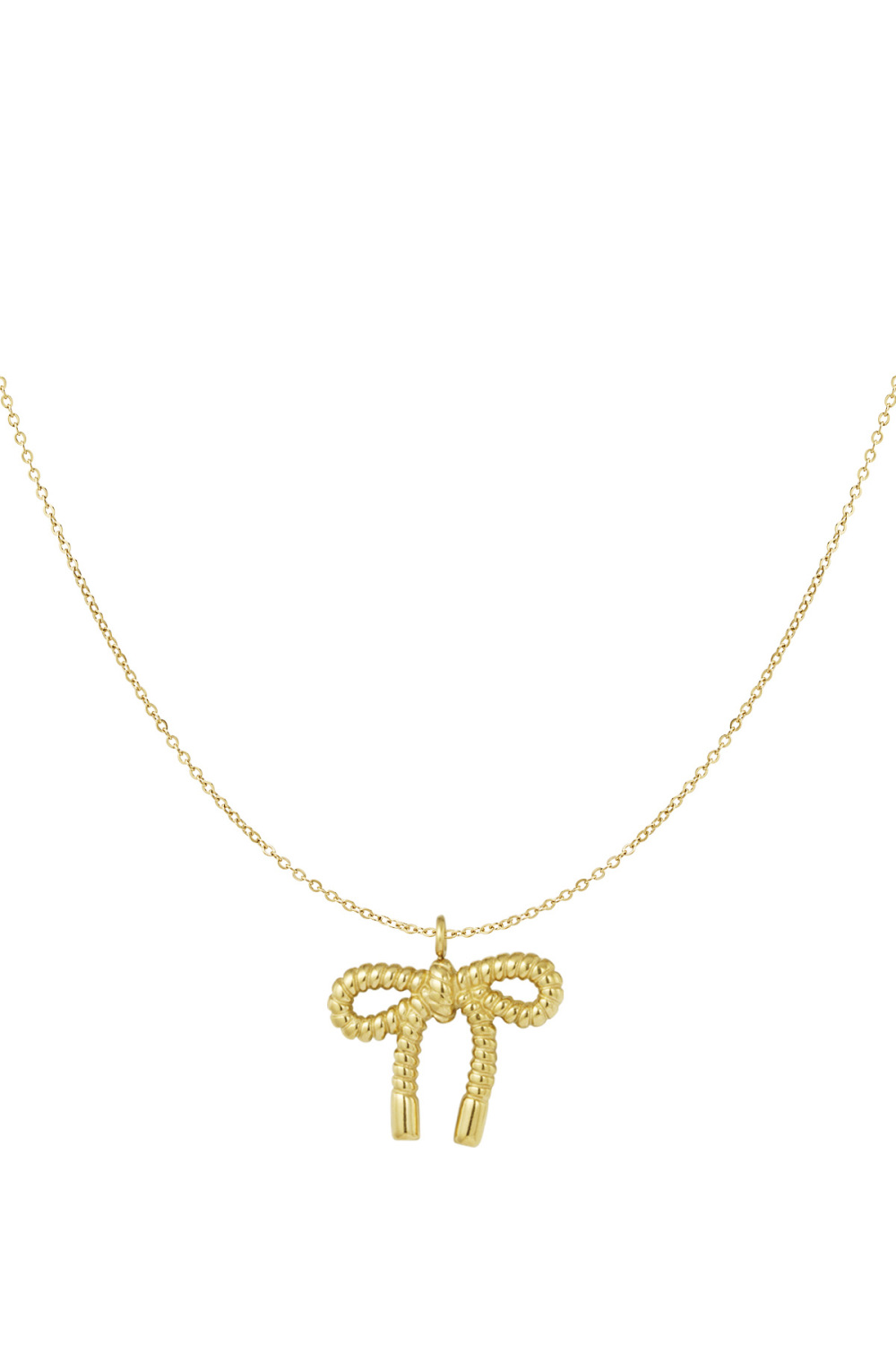 Collier Noeud Bébé - Doré 