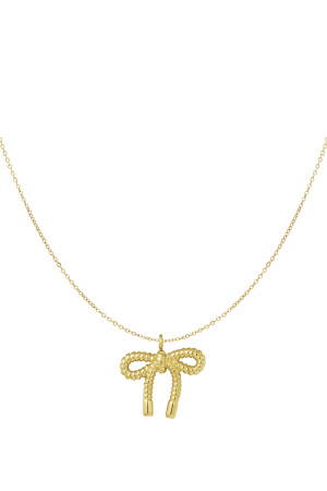 Collier Noeud Bébé - Doré h5 