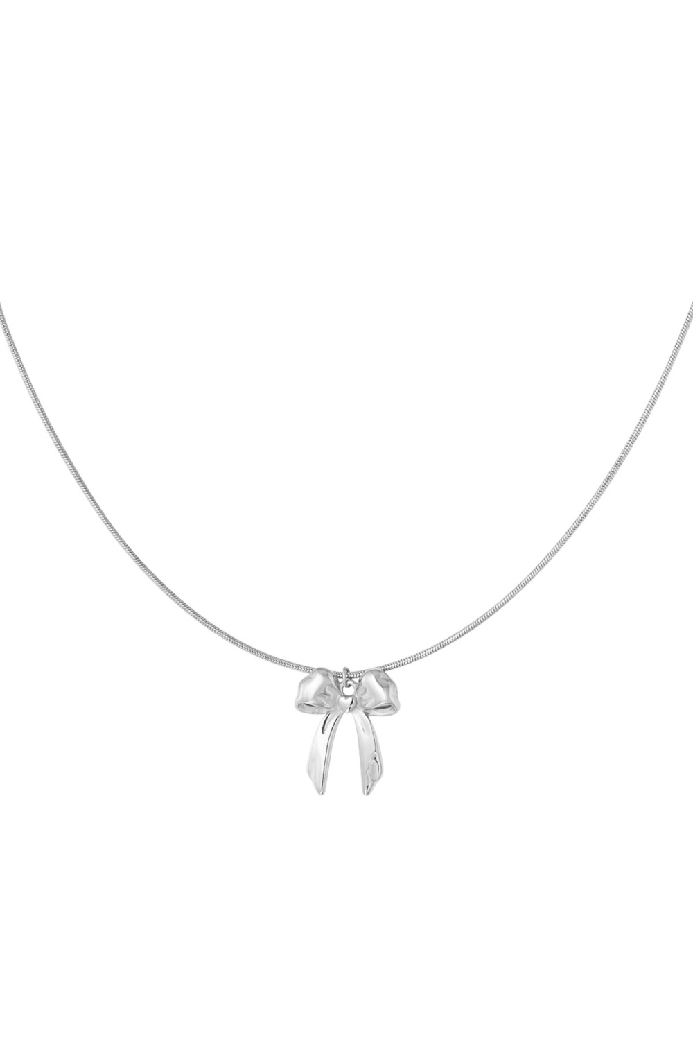 Collier Classique Avec Grand Noeud - Doré 