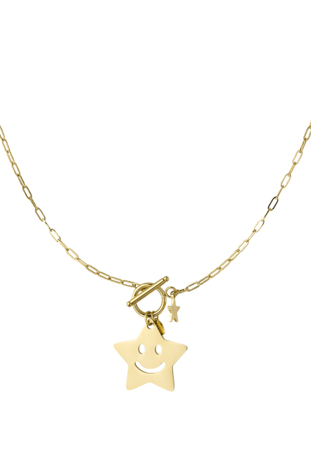 Collier étoile joyeuse - doré 