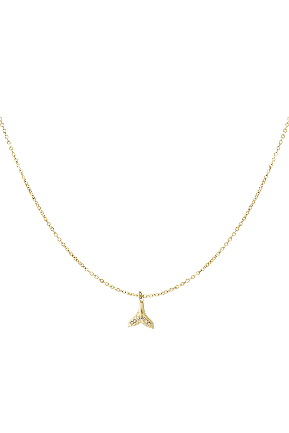 Collier Queue De Baleine - Doré 