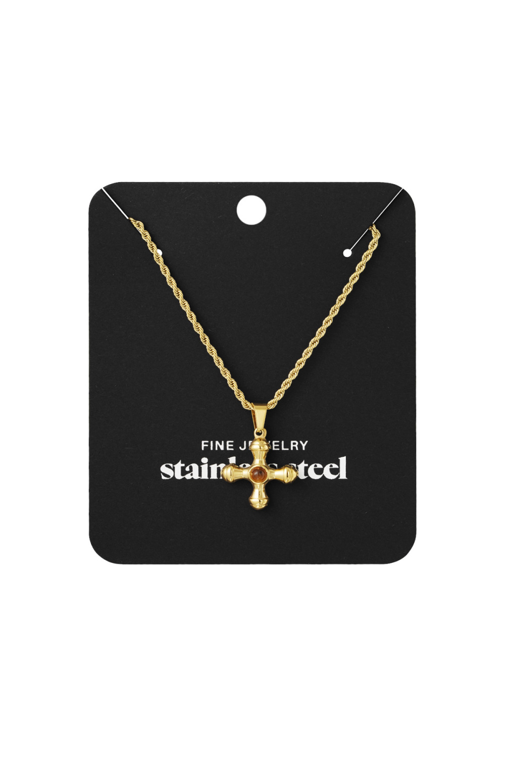 Collier Divine Stone - Couleur Or/Rouge Image3