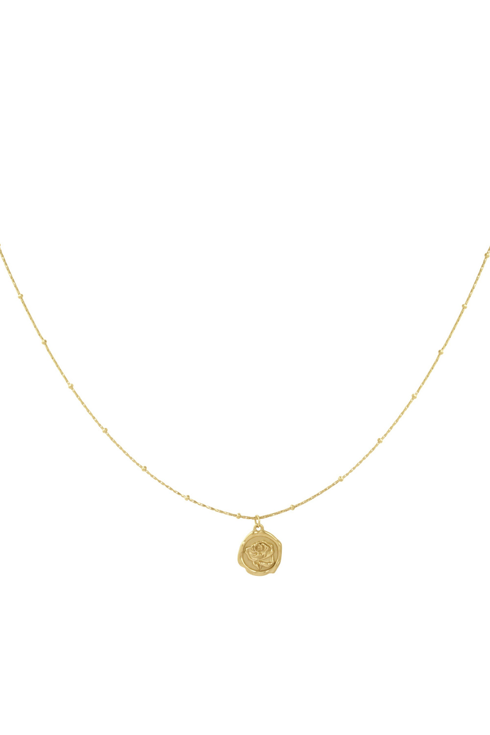 Collier Breloque Rose 