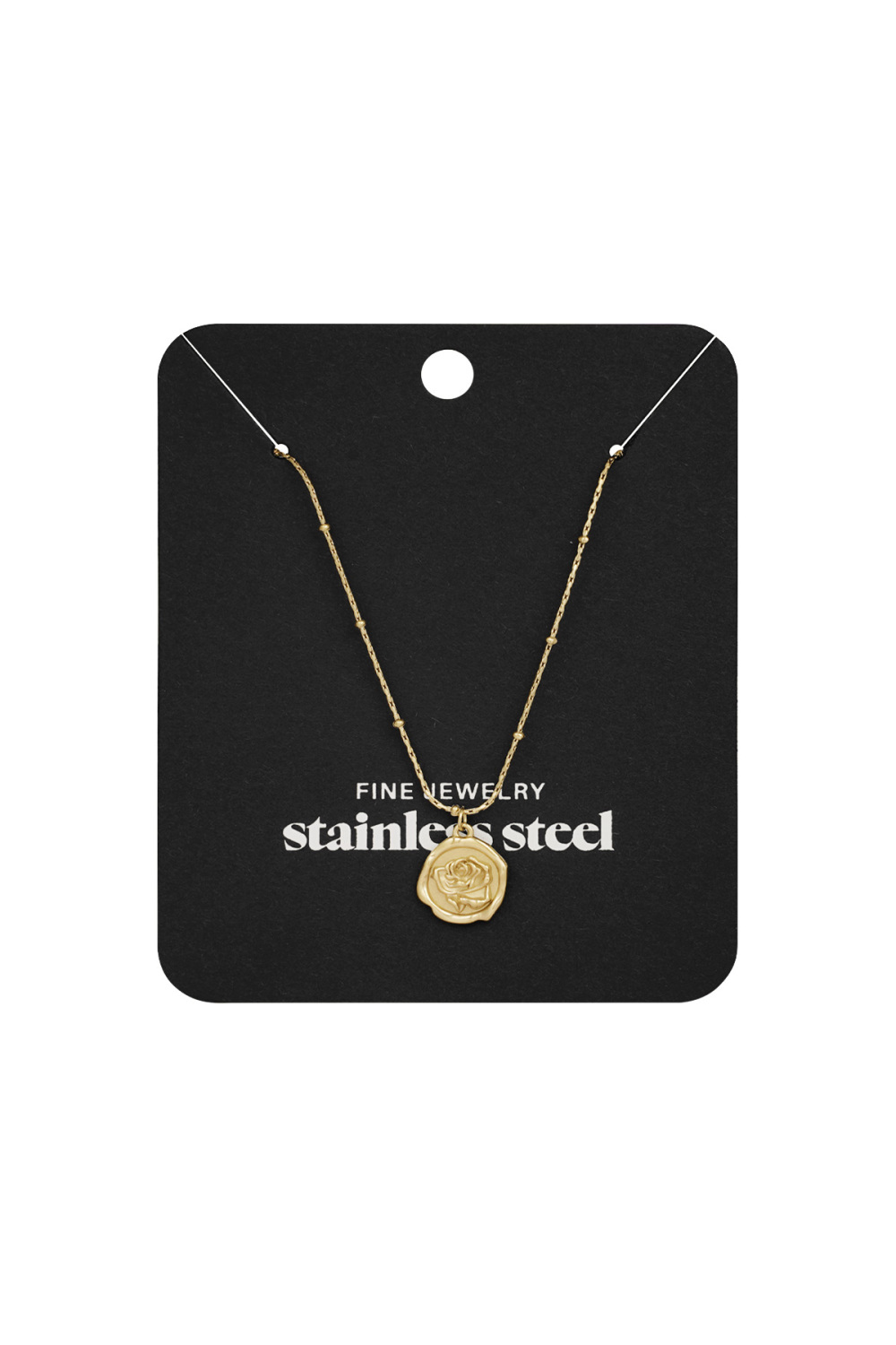 Collier Breloque Rose Image2