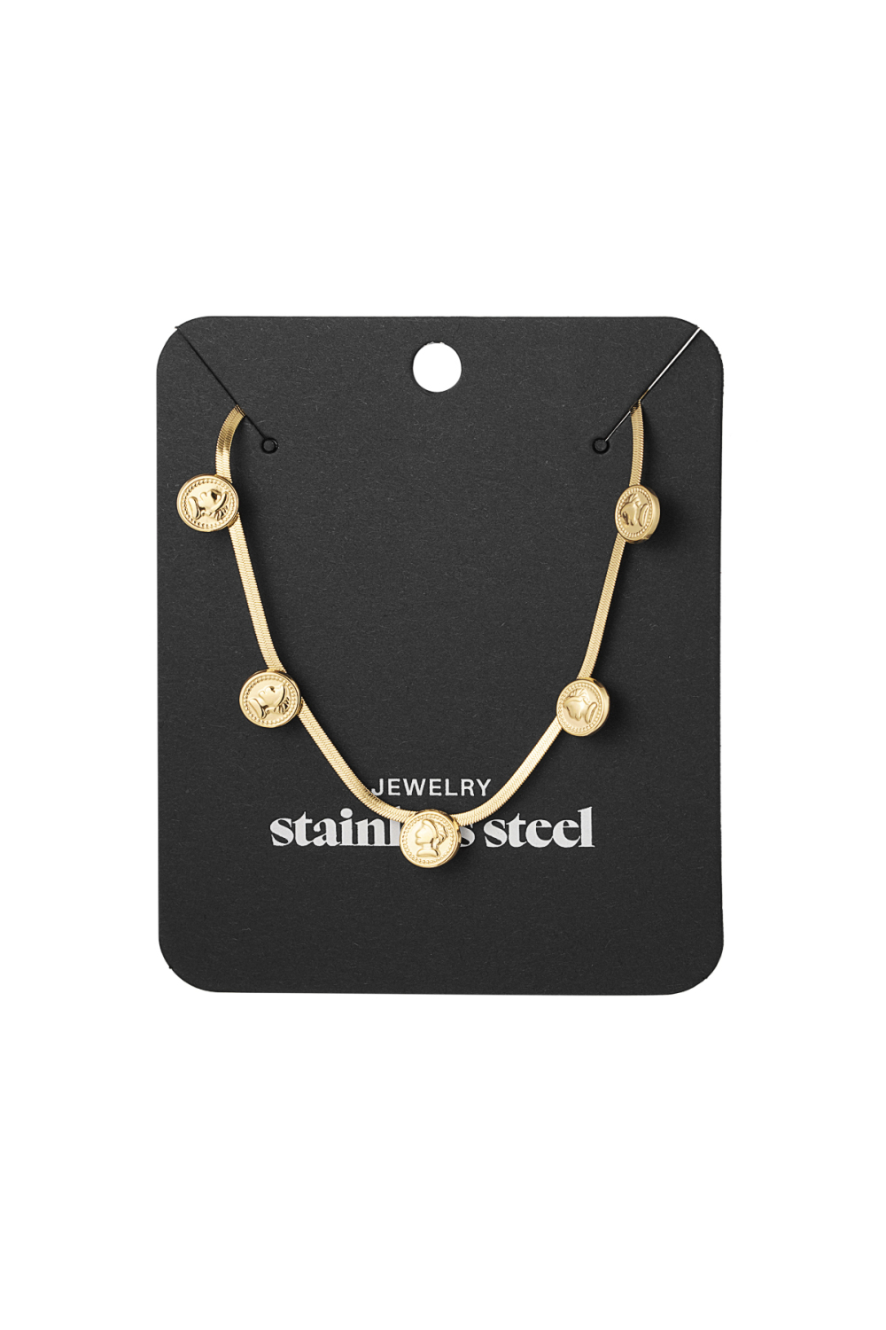 Collier Chaîne Plate Coin Image3