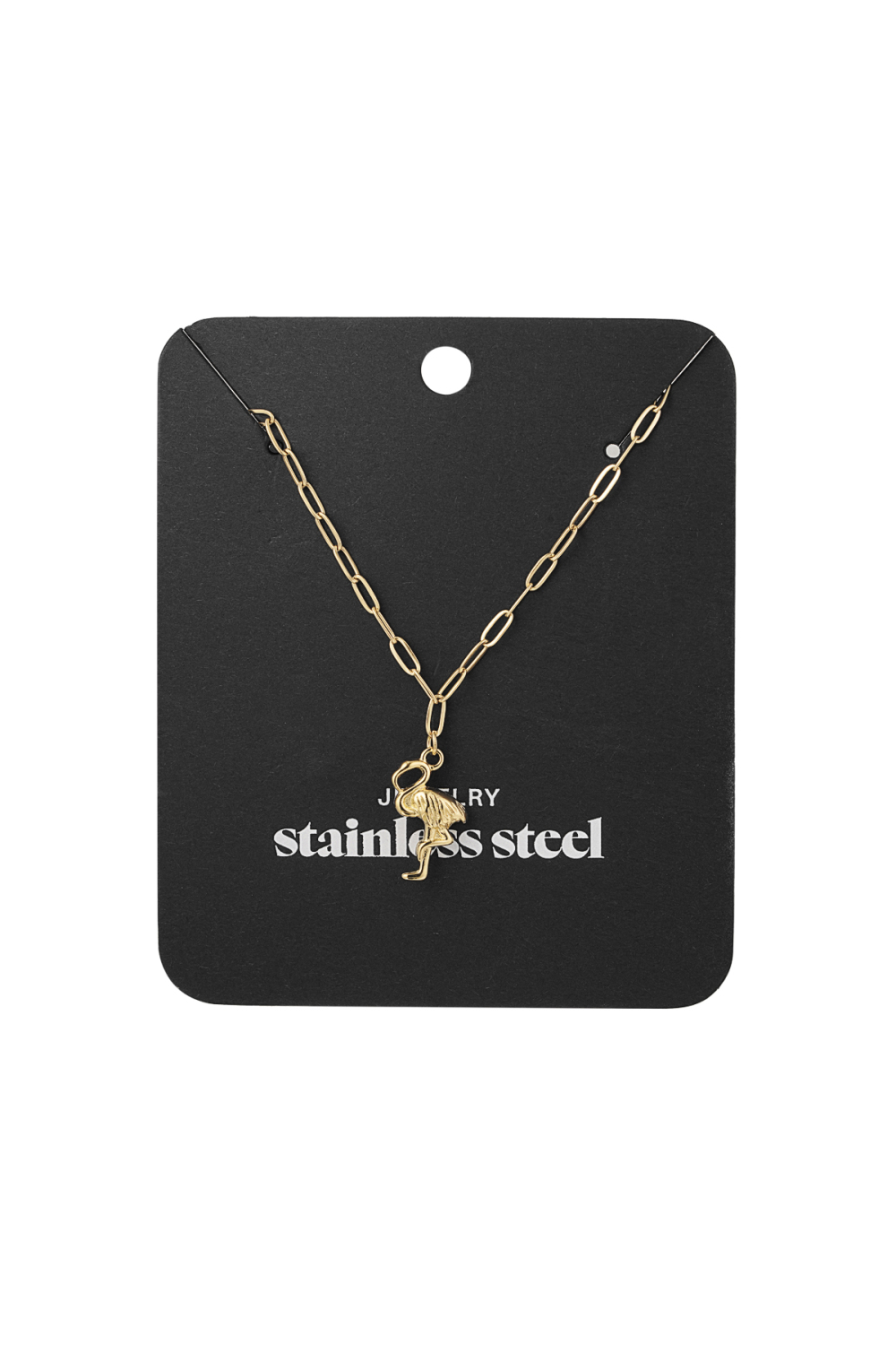 Collier Chaîne Flamant Rose Image3