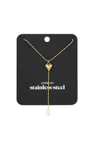 Collier Classique Coeur Et Perles h5 Image3