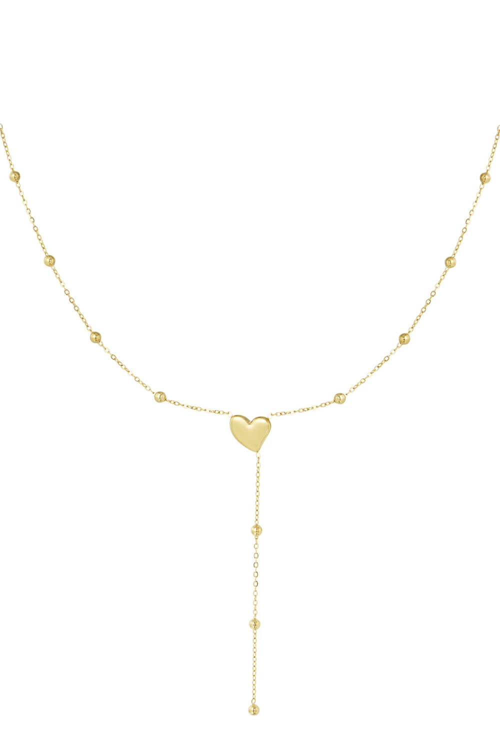 Collier Coeur Avec Boules 