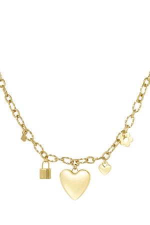 Collier À Breloques Locked Love h5 