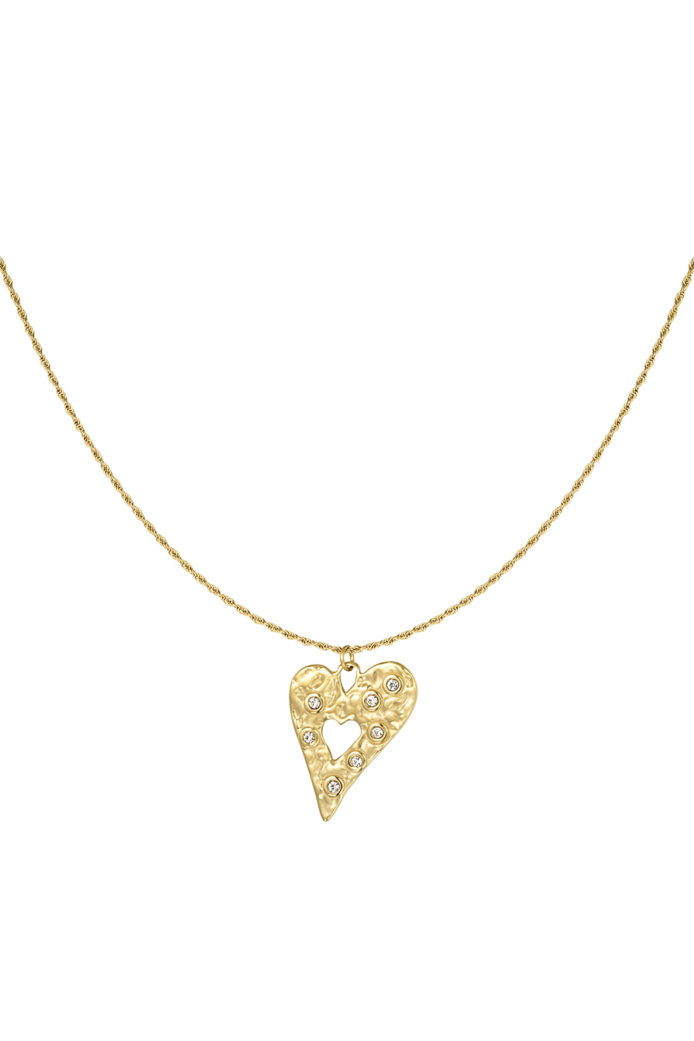 Collier Coeur Scintillant 