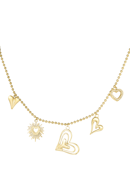 collier coeurs amoureux