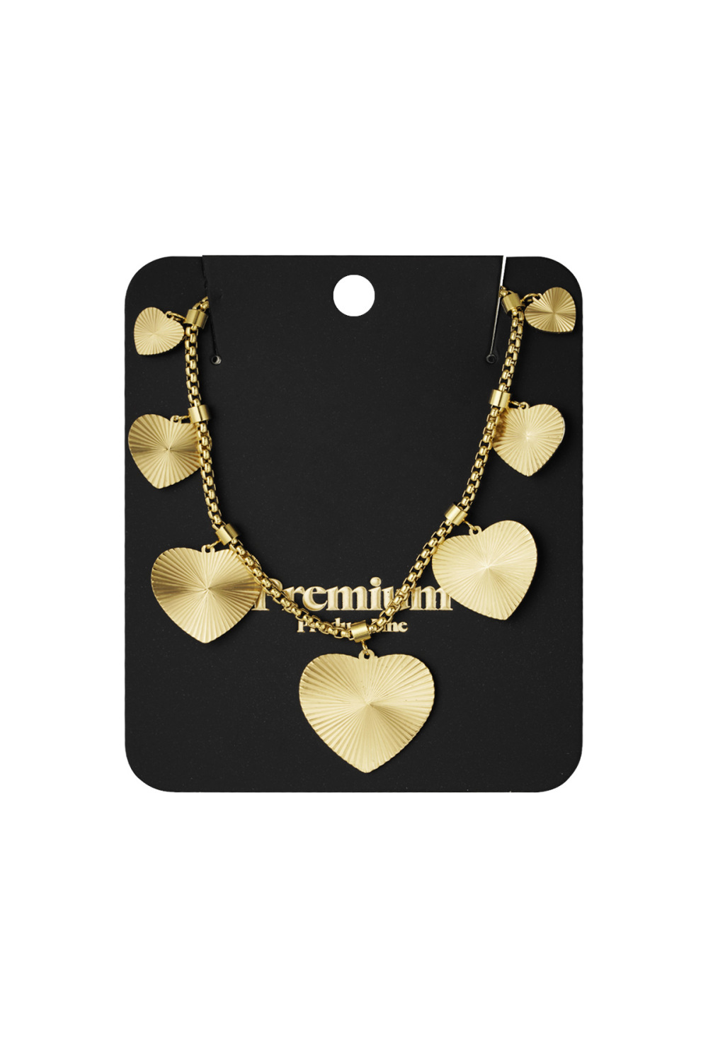 Collier Coeurs Texturés Image3