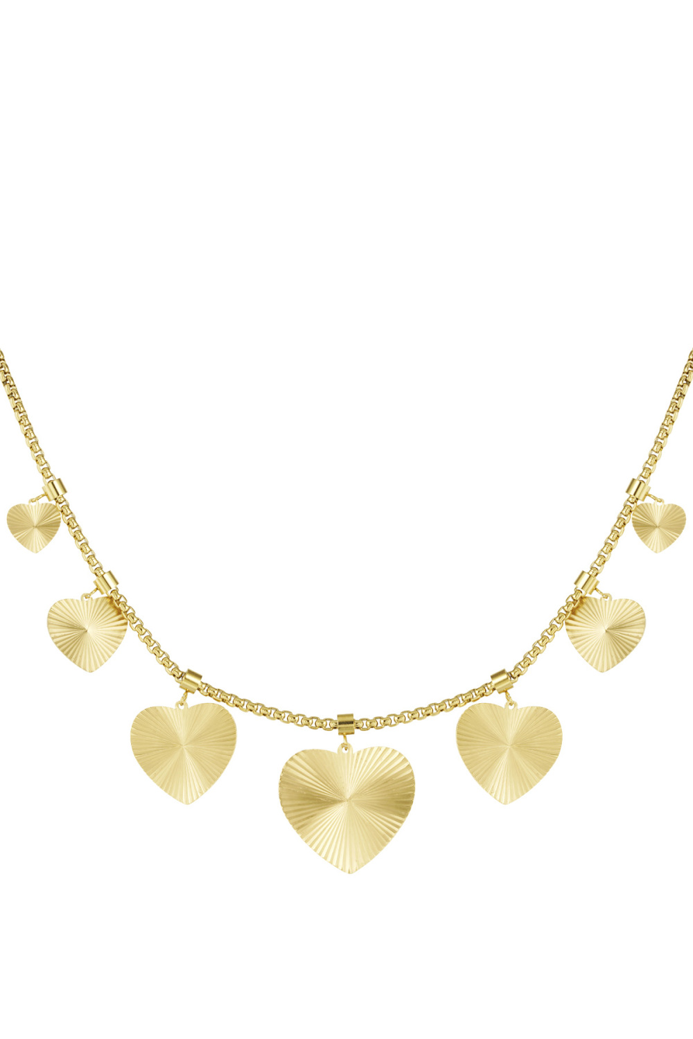 Collier Coeurs Texturés 
