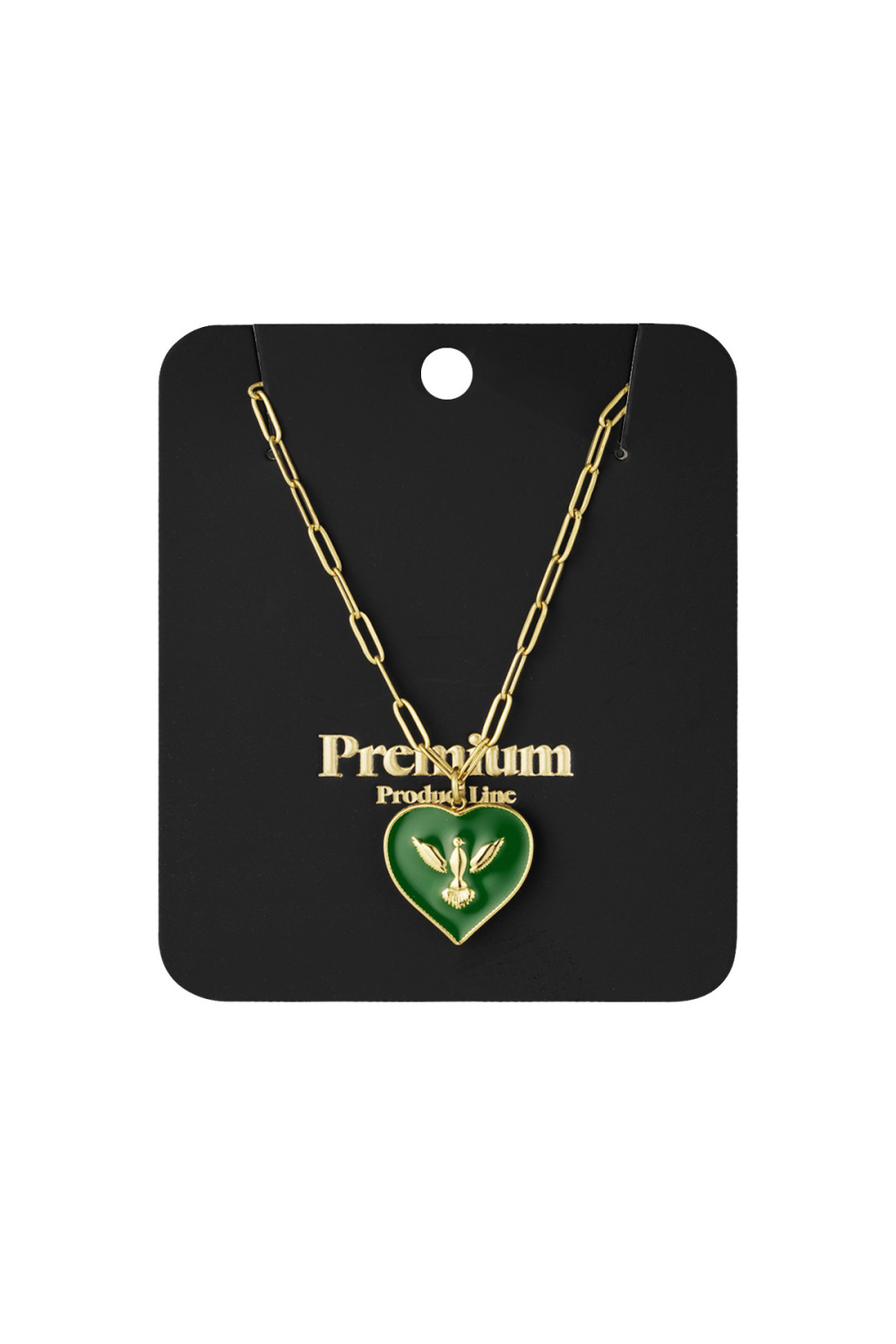 Collier Coeur Avec Oiseau h5Image3