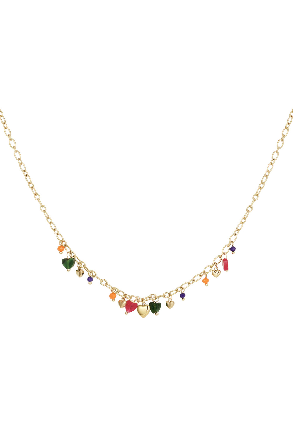 Collier Coeurs Vibrants 