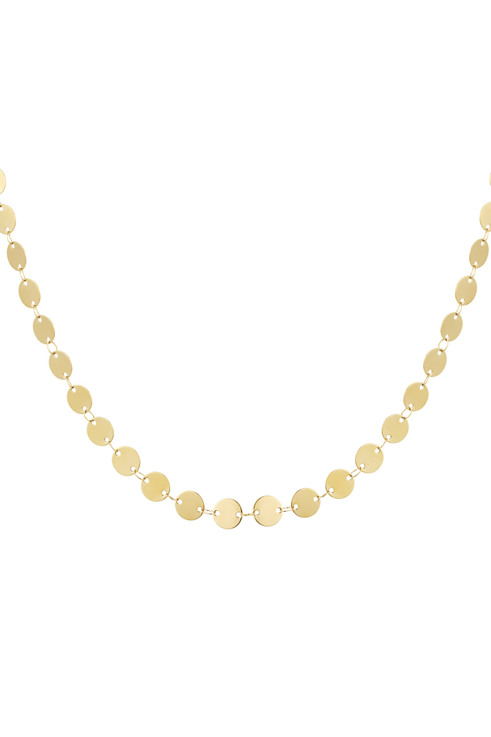 Collier Simple Pièce De Monnaie 