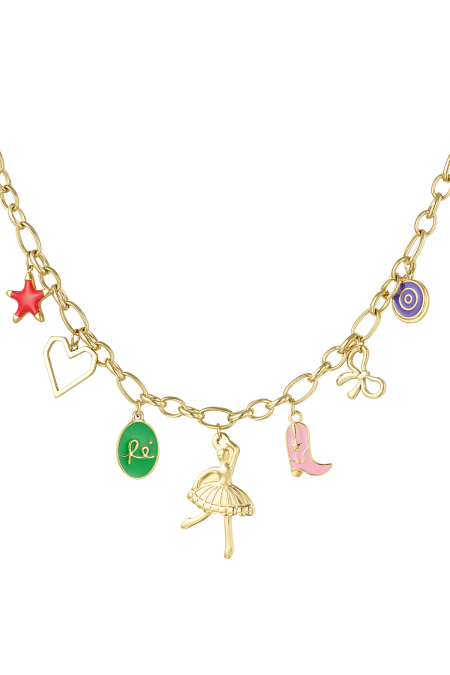collier à breloques scintillantes