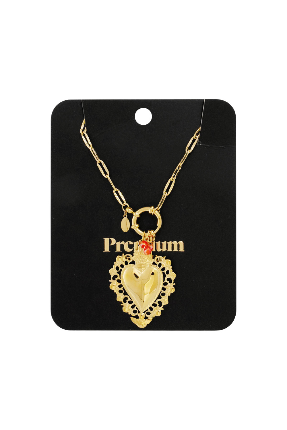 Collier À Breloque Coeur Tropical Image3