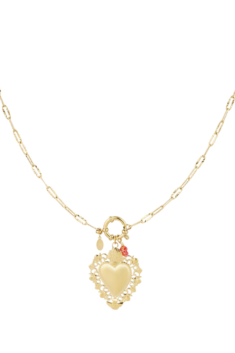 Collier À Breloque Coeur Tropical 