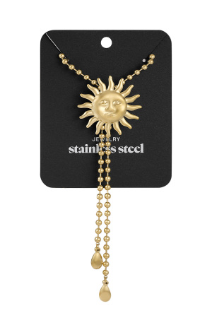 Collier Long Sunny Charm - Doré h5 Image3