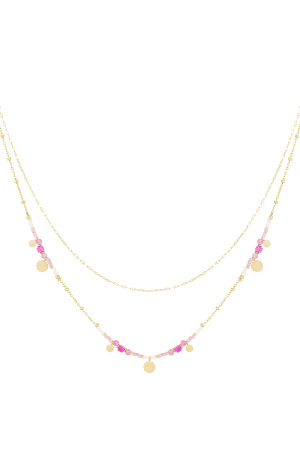 Collier Breloques Roses h5