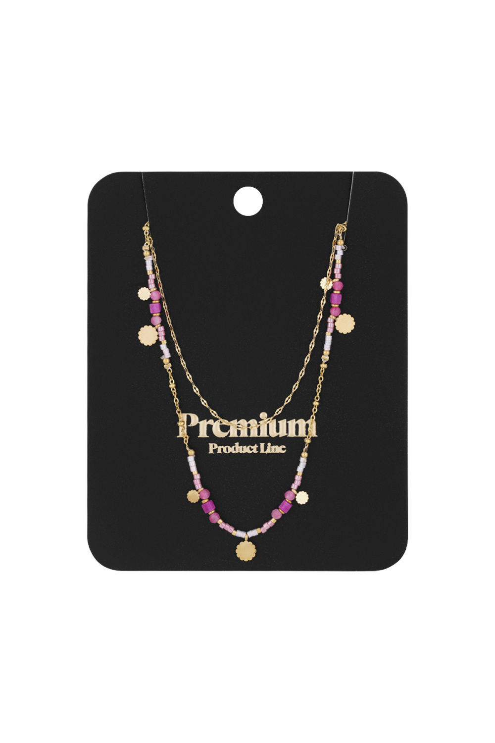 Collier Breloques Roses h5Image3