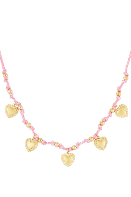 Collier coeurs douillets