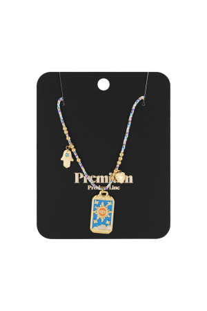 Collier Aurora - Couleur Bleu Et Or h5 Image3