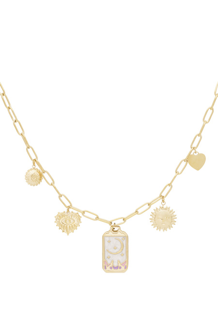 collier à breloques lune magique