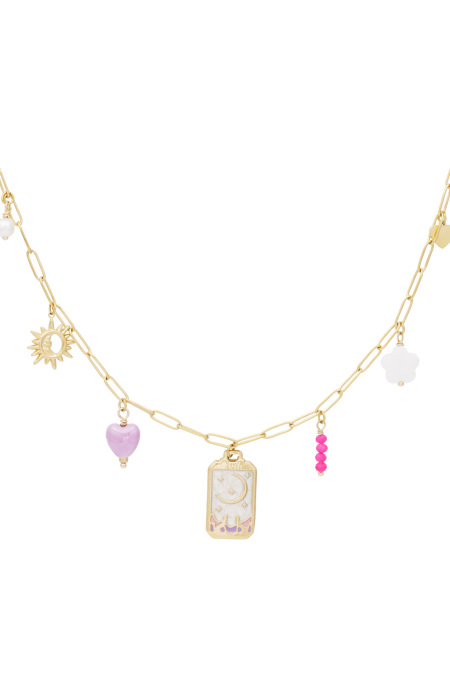 collier pendentif petite lune