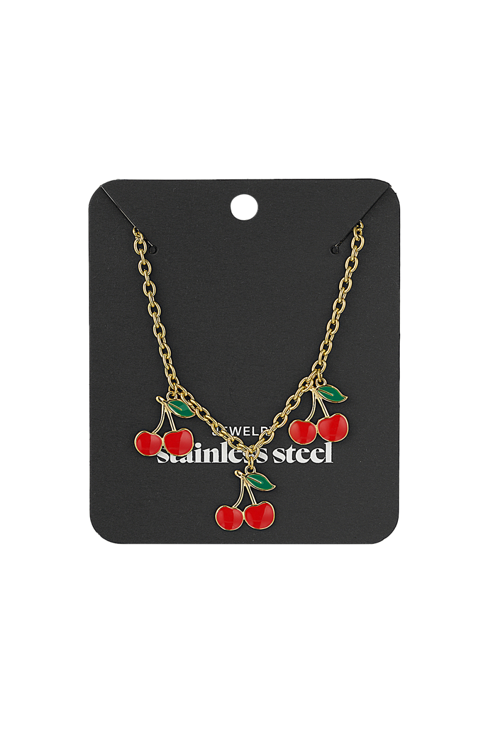 Collier À Breloques Triple Cerise Image3