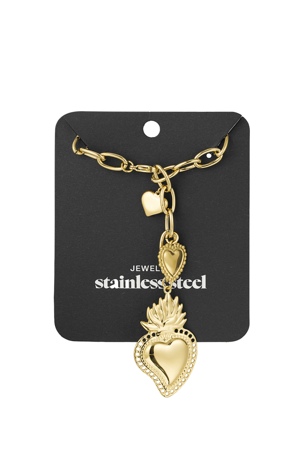 Collier À Breloques Coeur Majeur Image3