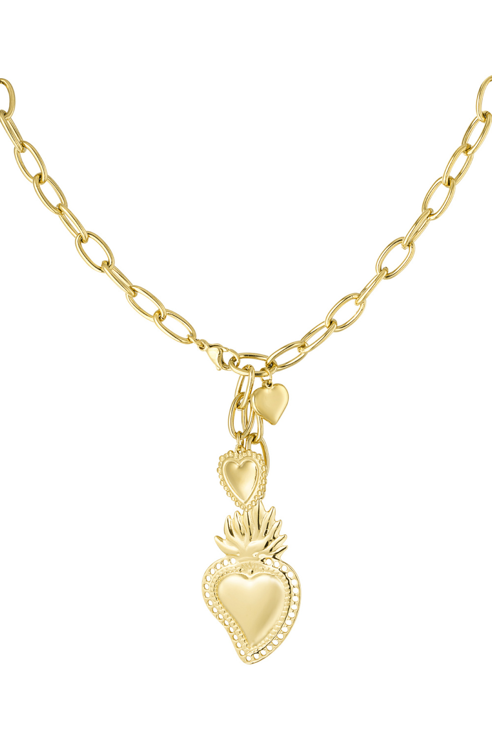 Collier À Breloques Coeur Majeur 
