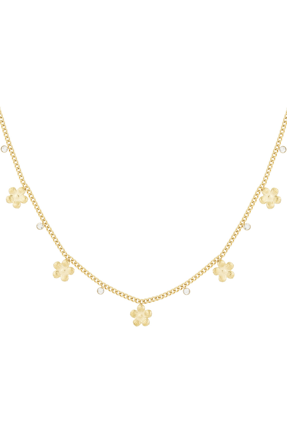 Collier Fleur Scintillante 