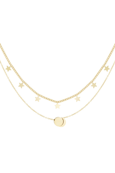 collier double étoile